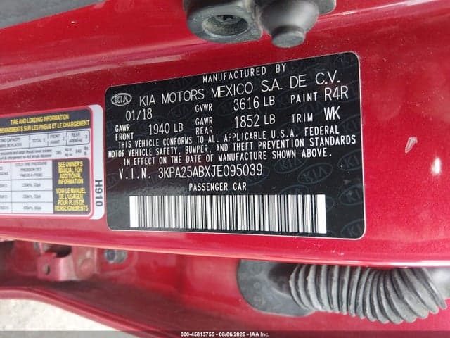 2018 KIA RIO S 5