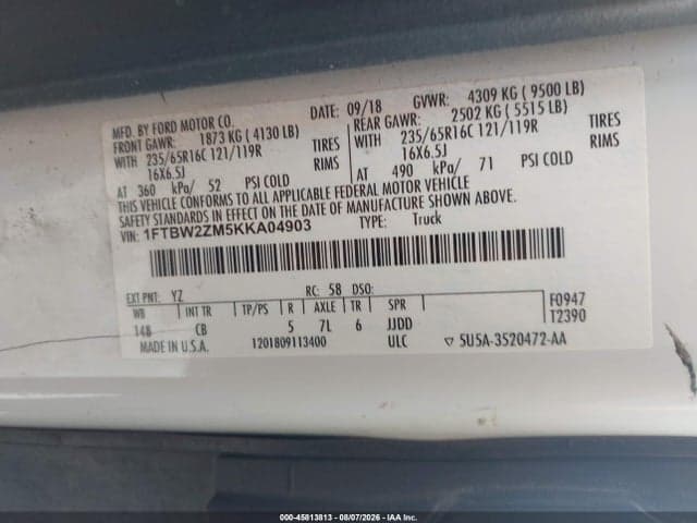 2019 FORD TRANSIT-350 9