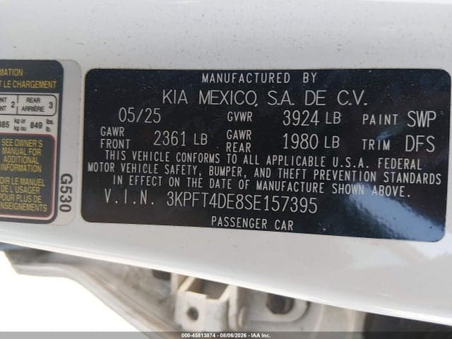 2025 KIA K4 LX 9
