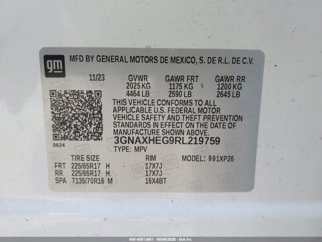 2024 CHEVROLET EQUINOX LS 9