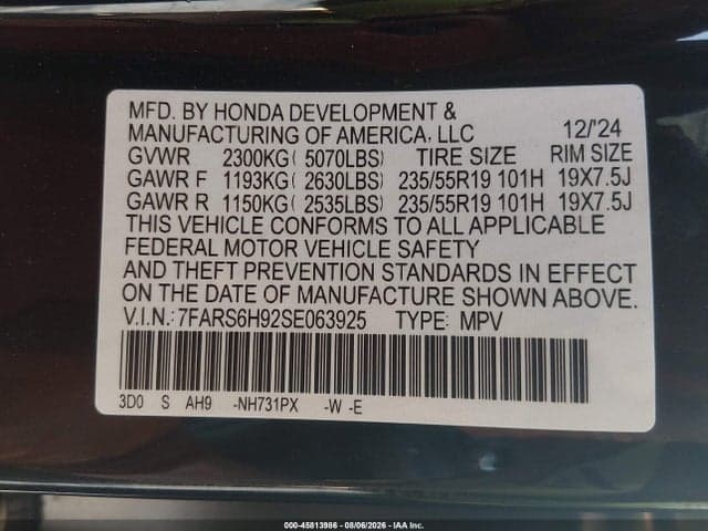2025 HONDA CR-V HYBRID SPORT TOURING 9