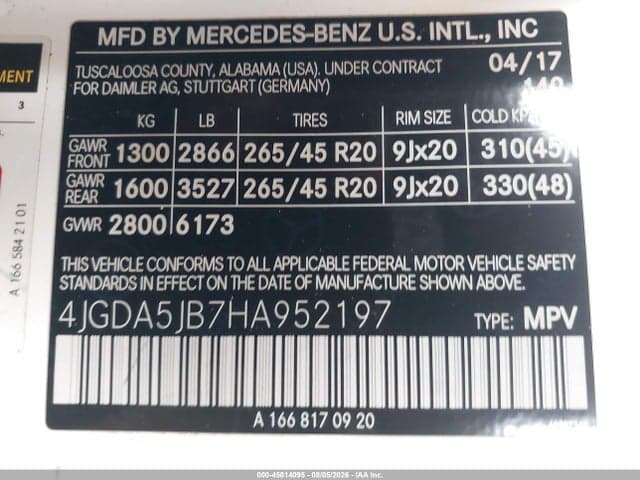 2017 MERCEDES-BENZ GLE 350 9