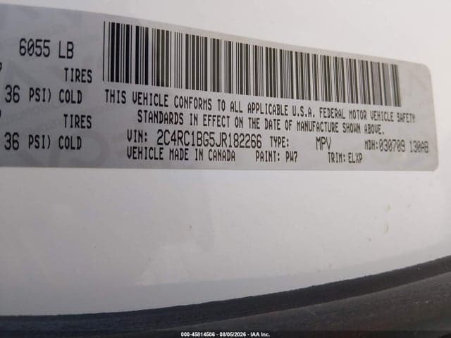 2018 CHRYSLER PACIFICA TOURING L 9
