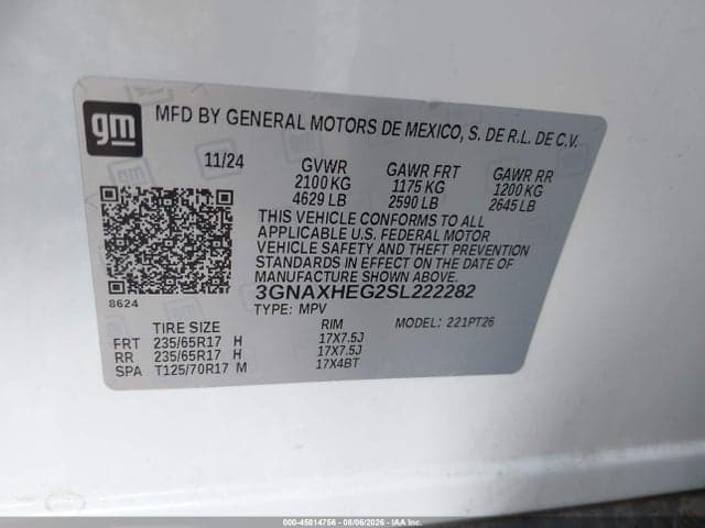 2025 CHEVROLET EQUINOX FWD LT 9
