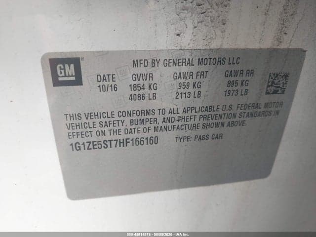 2017 CHEVROLET MALIBU 1LT 9