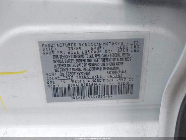 2025 NISSAN SENTRA SV 9