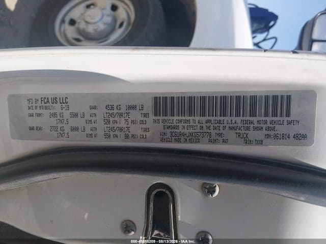 2019 RAM 2500 TRADESMAN 4X2 8' BOX 9