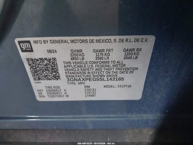 2025 CHEVROLET EQUINOX AWD LT 9