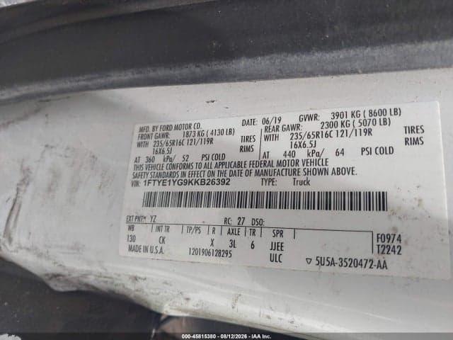 2019 FORD TRANSIT-150 9