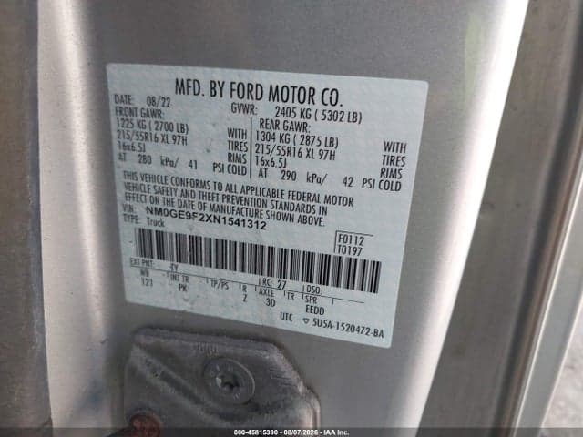 2022 FORD TRANSIT CONNECT 9