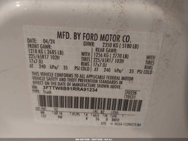 2024 FORD MAVERICK XL 9