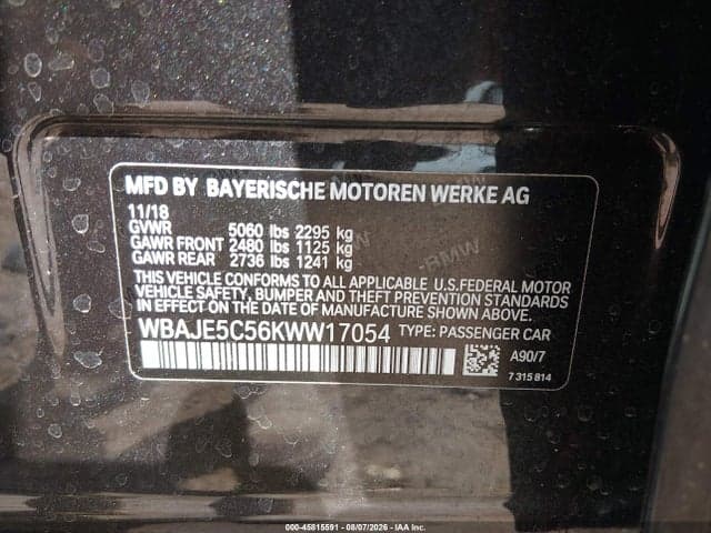 2019 BMW 540I 9