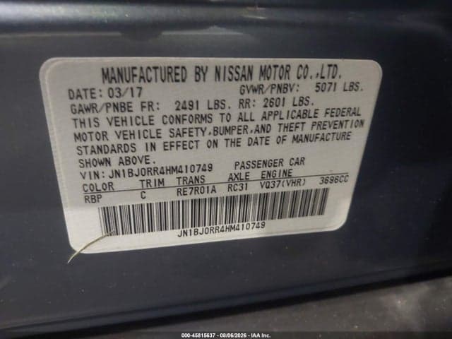 2017 INFINITI QX50 9