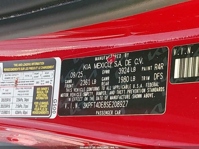 2025 KIA K4 LXS 9