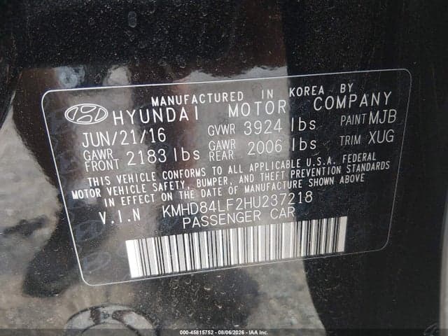 2017 HYUNDAI ELANTRA VALUE EDITION 9
