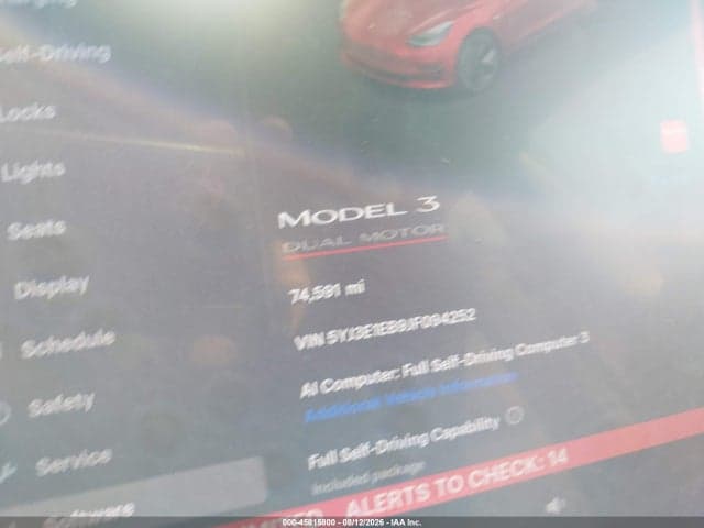 2018 TESLA MODEL 3 LONG RANGE/PERFORMANCE 7