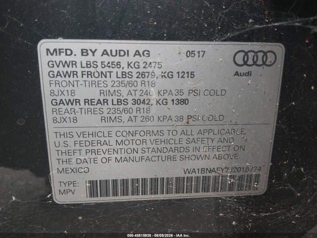 2018 AUDI Q5 2.0T PREMIUM/2.0T TECH PREMIUM 9