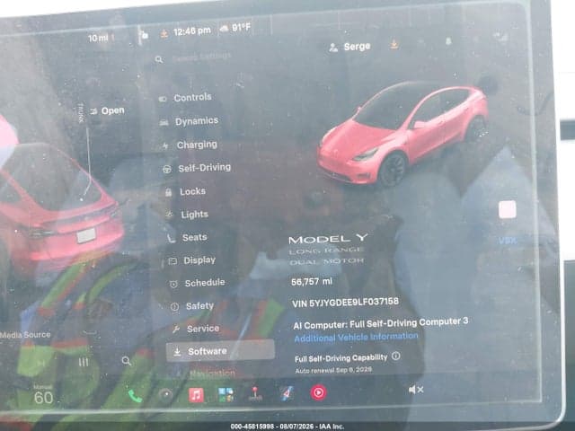2020 TESLA MODEL Y LONG RANGE DUAL MOTOR ALL-WHEEL DRIVE 7