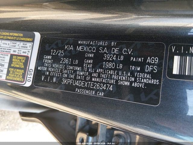 2026 KIA K4 EX 9