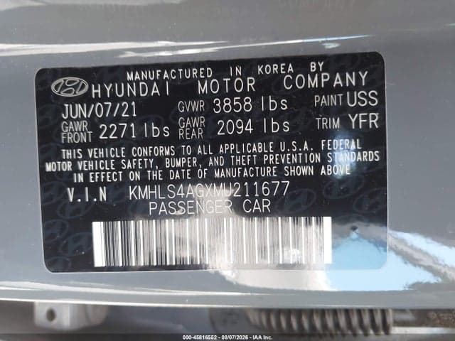 2021 HYUNDAI ELANTRA SEL 9