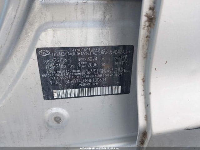 2017 HYUNDAI ELANTRA SE 9