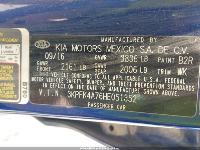 2017 KIA FORTE LX 9