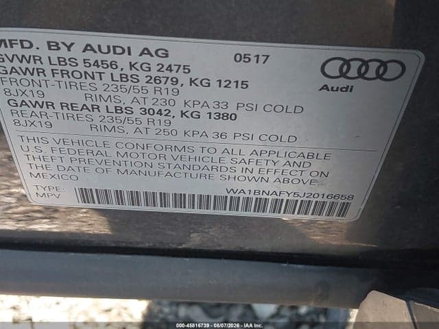 2018 AUDI Q5 2.0T PREMIUM/2.0T TECH PREMIUM 9