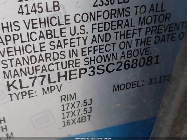 2025 CHEVROLET TRAX FWD LT 9