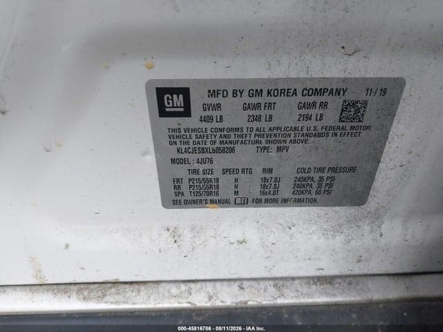 2020 BUICK ENCORE AWD PREFERRED 9