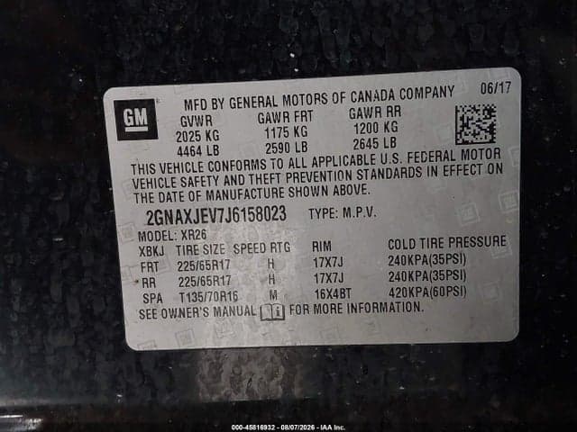 2018 CHEVROLET EQUINOX LT 9