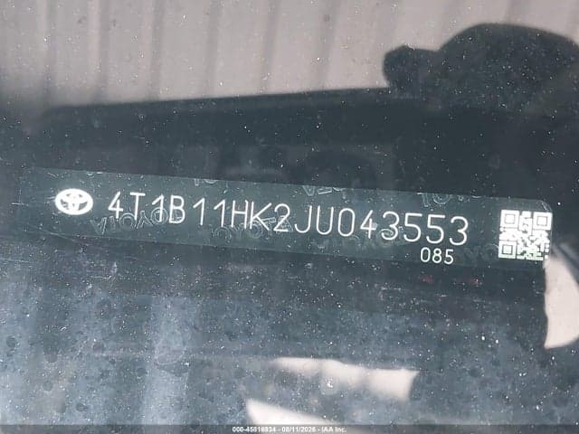 2018 TOYOTA CAMRY XLE 9