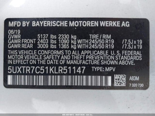 2019 BMW X3 SDRIVE30I 9