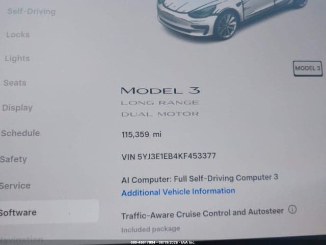 2019 TESLA MODEL 3 LONG RANGE/PERFORMANCE 14