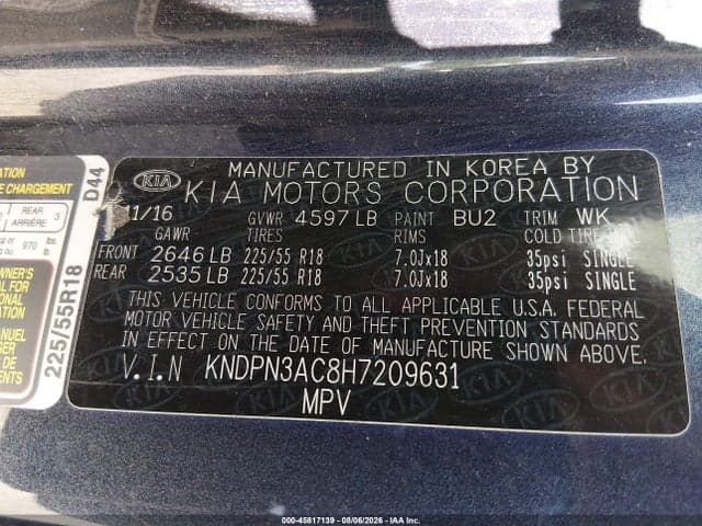 2017 KIA SPORTAGE EX 9