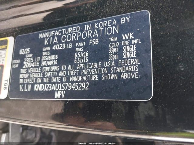 2025 KIA SOUL LX 9