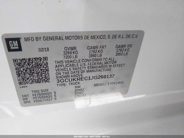 2018 CHEVROLET SILVERADO 1500 2LT 9