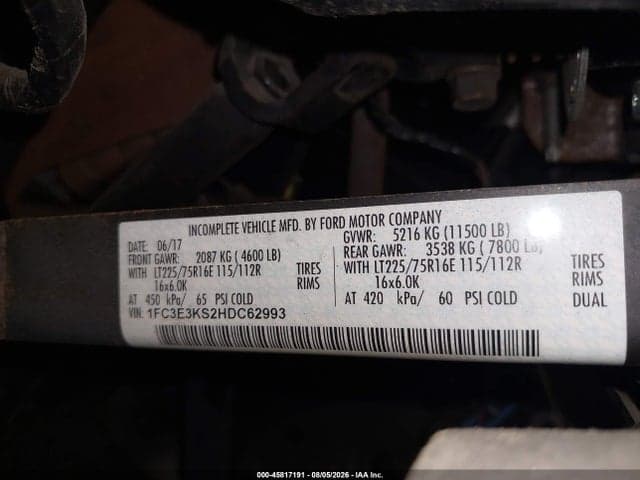 2017 FORD E-350 STRIPPED 9
