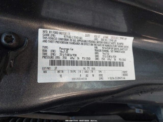 2017 FORD FOCUS SE 9
