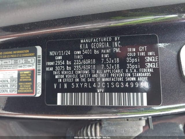 2025 KIA SORENTO S 9