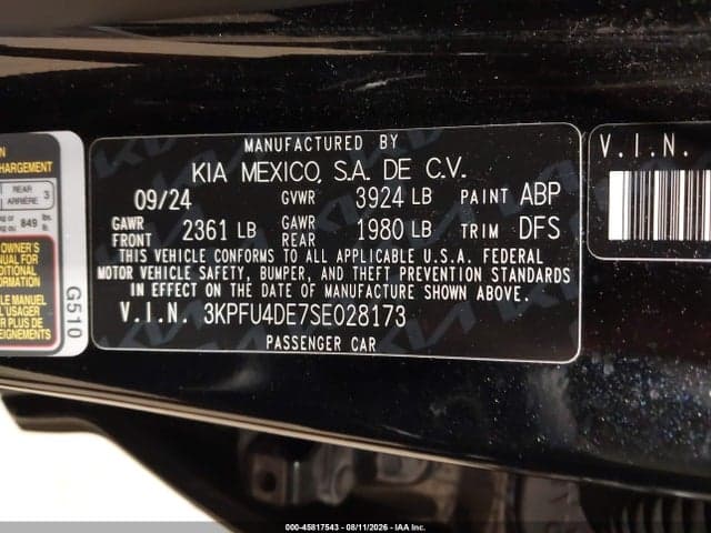 2025 KIA K4 EX 9
