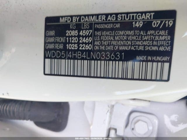 2020 MERCEDES-BENZ CLA 250 4MATIC 9