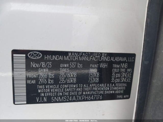 2023 HYUNDAI SANTA FE SEL 9