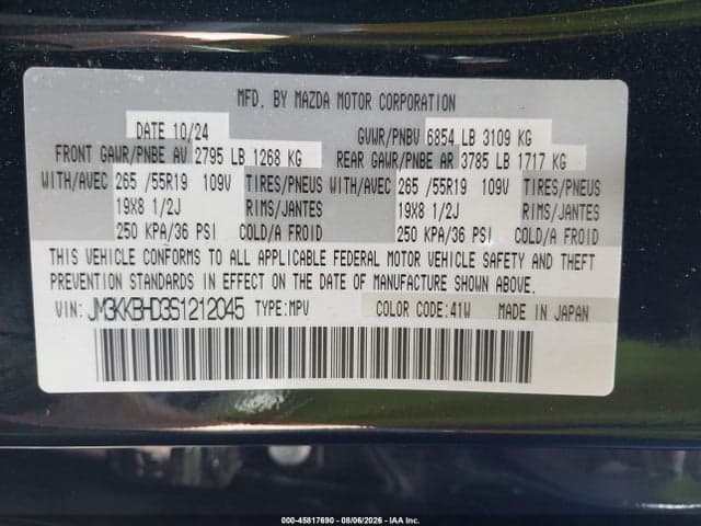 2025 MAZDA CX-90 3.3 TURBO PREFERRED PACKAGE 9