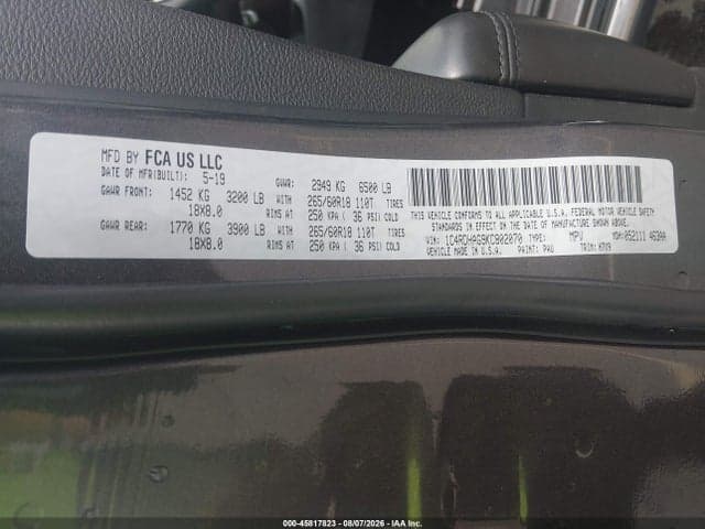 2019 DODGE DURANGO SXT RWD 9