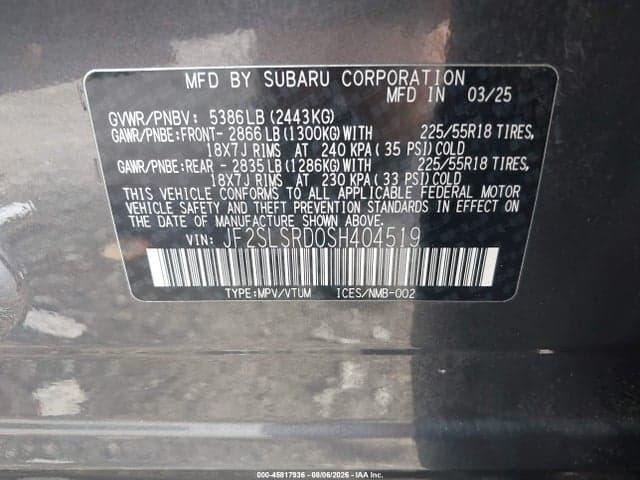 2025 SUBARU FORESTER LIMITED HYBRID 9