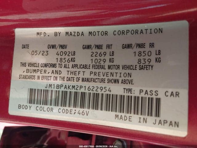 2023 MAZDA MAZDA3 2.5 S SELECT 9