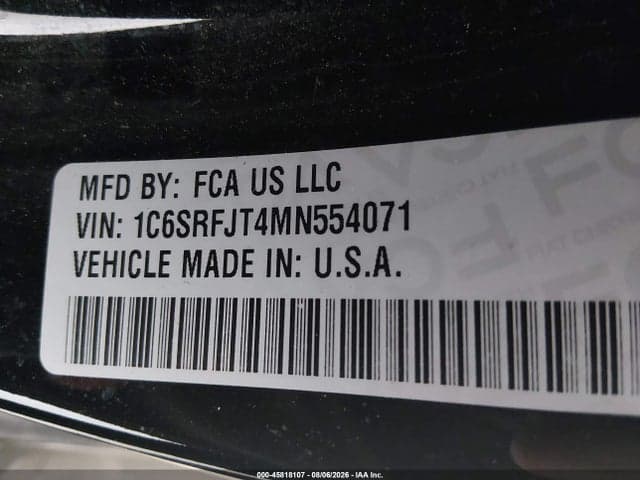 2021 RAM 1500 LARAMIE 4X4 5'7 BOX 9
