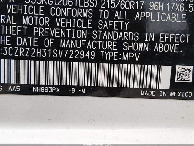 2025 HONDA HR-V AWD LX 9