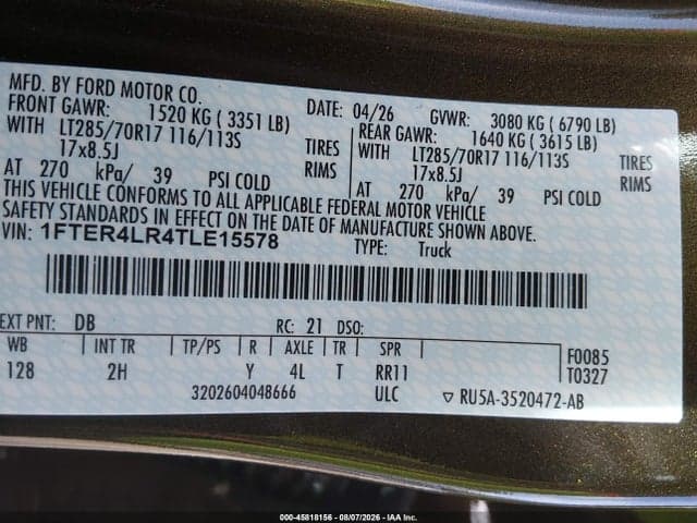 2026 FORD RANGER RAPTOR 9