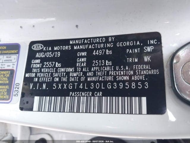 2020 KIA OPTIMA S 9
